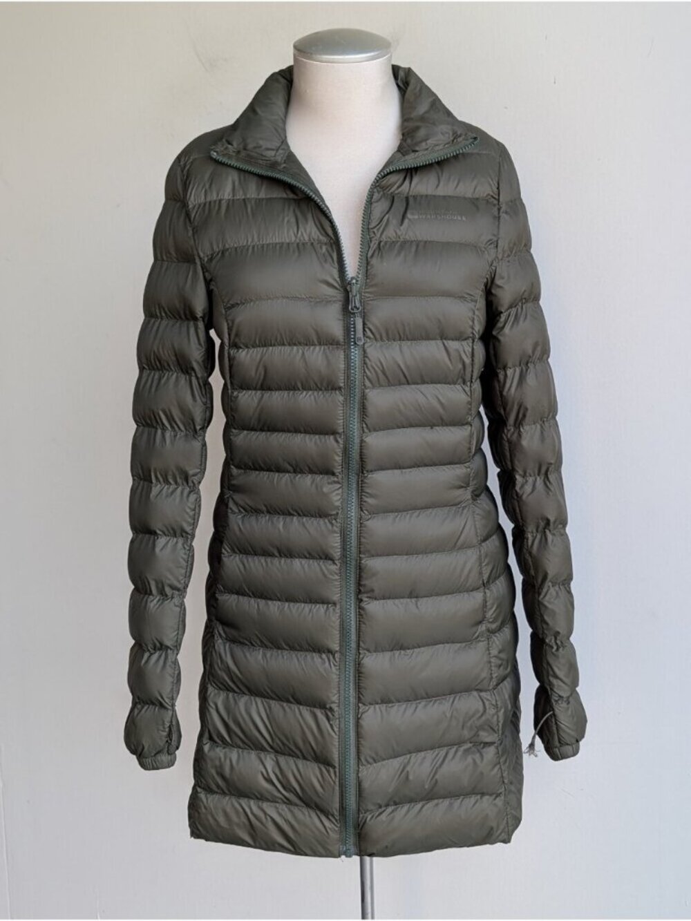 Mountain Warehouse Water Resistant Lightweight Olive Green Packable Coat